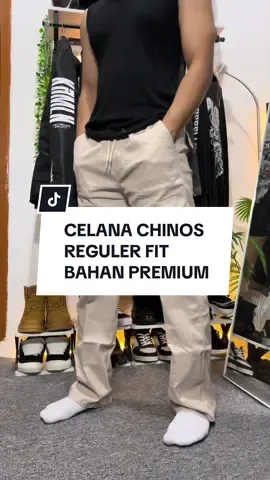 Asli nyaman banget Celana chinos reguler dengan bahan premium #celanapanjang #celanachinos #celanareguler #celanapria #chinos 