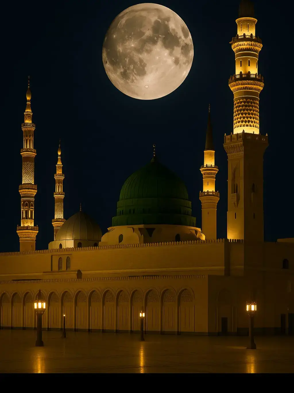 madinah munawra Madinah, the City of the Prophet, shines bright A beacon of faith, where Islam's history takes flight The Masjid an-Nabawi, a mosque of grandeur and might Where the Prophet Muhammad's tomb is a sacred sight The city's streets are lined with date palms, green and tall A tranquil oasis, where faith and peace enthrall Madinah's rich history and heritage are palpable and realMadinah's rich history and heritage are palpable and real A place where Muslims from all over the world come to feel The city's warm hospitality and welcoming smile Make it a place of pilgrimage, worth traveling a long while #plztiktokteamdontunderviewmyvideos #foryoupage