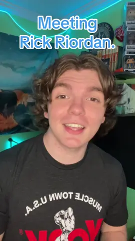 Everything going through my head as I prepared to meet my childhood hero. This and so much more, RACING through my mind. This has been the GREATEST achievement of my life and career. And I’m grateful to everyone who made this possible.💙🔱 @Disney Parks @Rick Riordan @Percy Jackson #fyp #rickriordan #percyjackson #thelightningthief #PJO20th #PJOmemories #TLT20th #percyjacksonandtheolympians #pjo #pjotok #pjotiktok #riordanverse #riordantok #BookTok #greenscreen 
