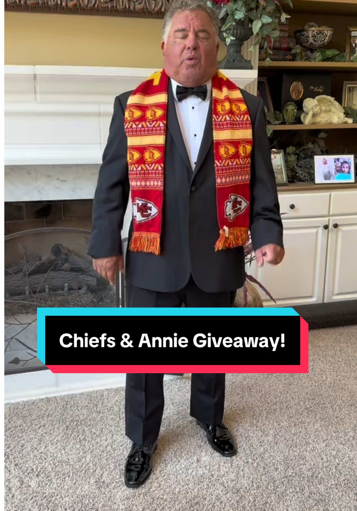 Chiefs & Annie Giveaway! #football #chiefs #free #fun #fyp 
