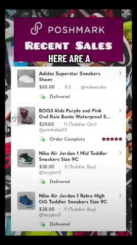 Here are a few of my most recent poshmark sales. i sell brands like Nike, Air Jordan, UGG,  Doc martens, build a bear and other toys. With over 5,000 5 star reviews on poshmark, mercari and ebay combined. making me a reliable source for new and pre-owned items. #poshmark #poshmarkseller #poshmarkcommunity #poshmarkcloset #sneakers 