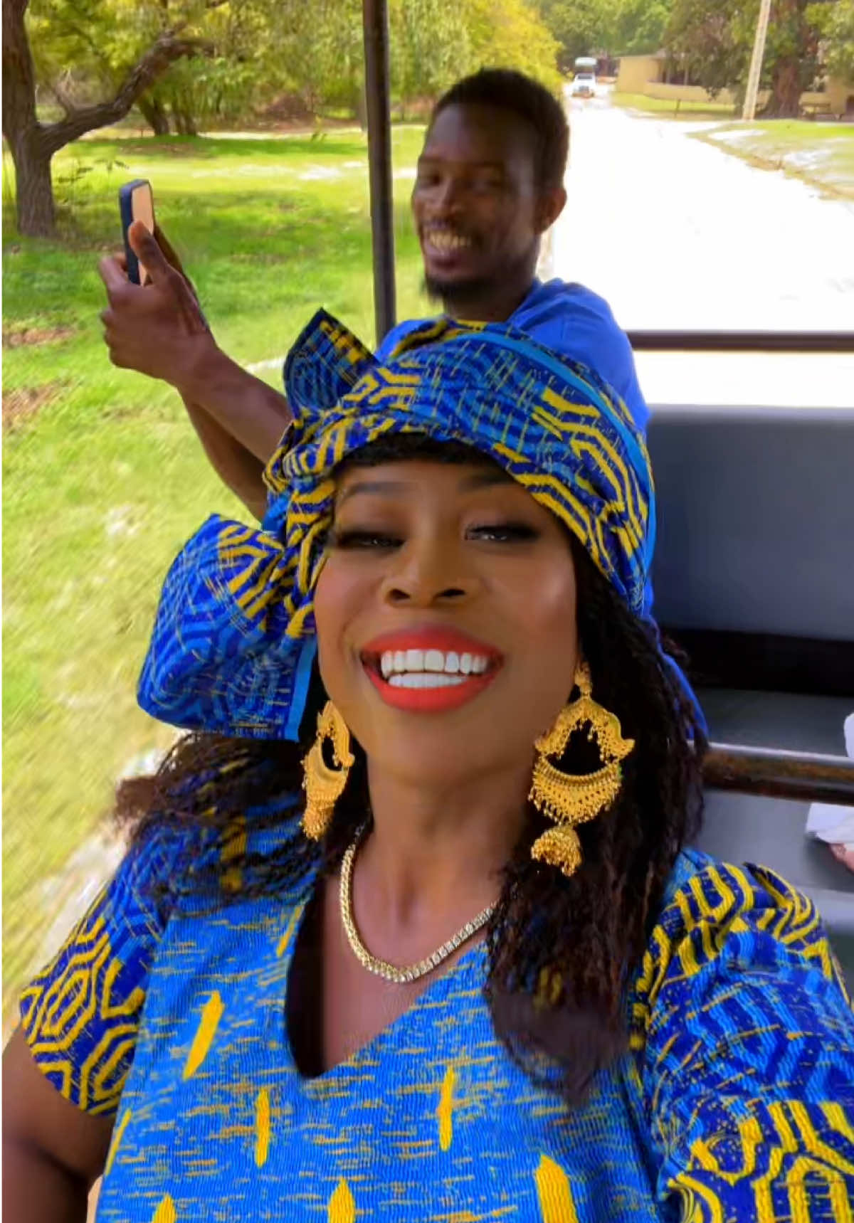 You see how I’m out in nature ….Very demure, very mindful. See how out in the wild with the wildlife. #wildlifesanctuary #naturevibes #africansafari #africanqueen #naturalhabitat  There’s something beautifully humbling about being out here with nature and its creatures.