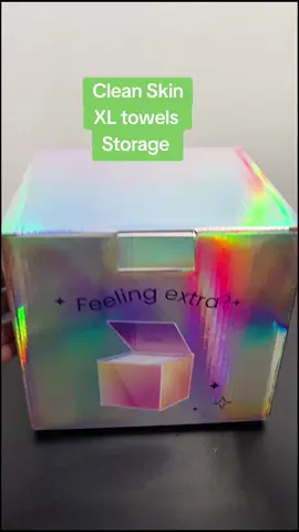 I'm feeling a little extra so I upgraded my clean Skin towel storage. #cleanskinclub  #facetowel  #skincaretips #skincare40andup #tiktokshopcreatorpicks 
