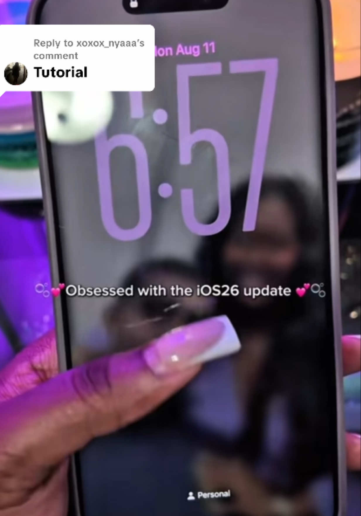 Replying to @xoxox_nyaaa hope this helps!!  I’m in love with all the new features, but…… Another disclaimer - I’ve had the update for a week and noticed my battery life drains fast !! I most like we get rid of the update until it’s officially released  #ios26 #beta #creatorsearchinsights #fyp #iphone 