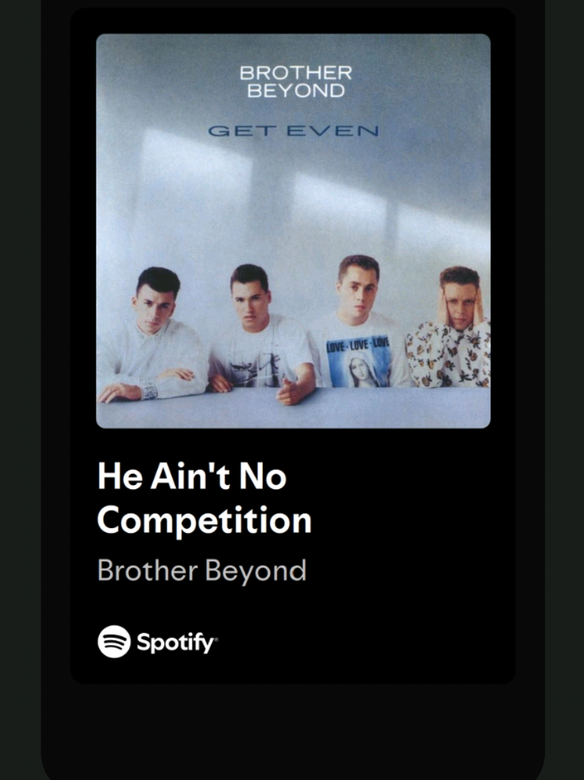 #brotherbeyond #heaintnocompetition #1988 #boyband #musicvideo 