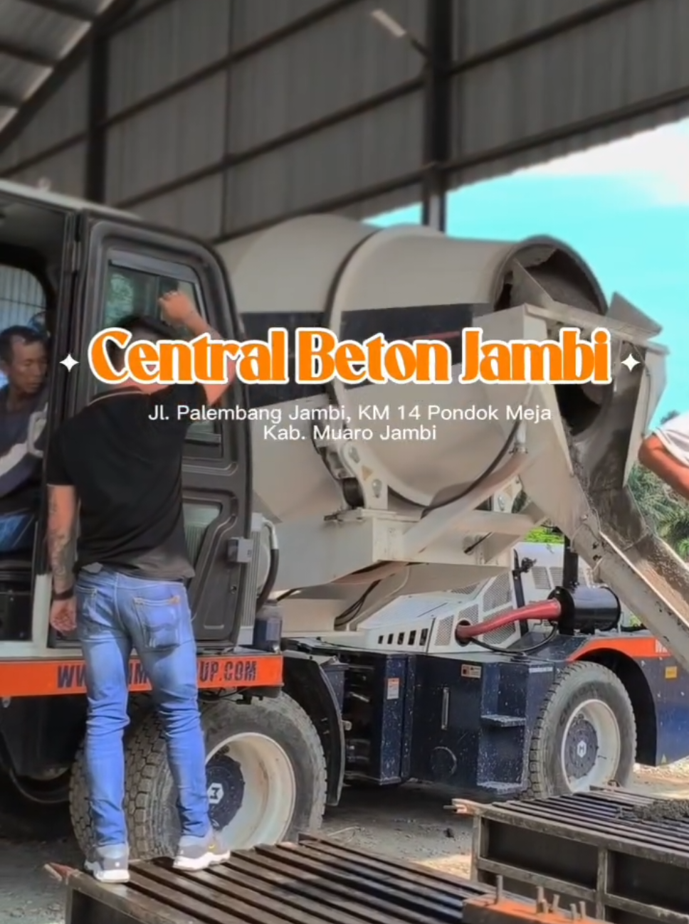 Central Beton Jambi #pagarpanelbeton #pagarpanel #konblok #kastin #centralbeton 