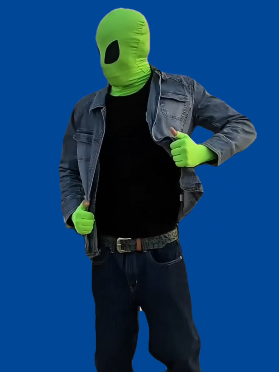 @._evon the alien steps out in style, showing off a perfectly fitted jean jacket that blends extraterrestrial cool with streetwear swagger. His confident poses and smooth turns make this clip perfect for fashion edits, reaction videos, or as a green screen template for your own creative twist. Whether you add runway music, alien sound effects, or comedic captions, this video is built for viral potential and high engagement. #AlienDrip #JeanJacketStyle #FashionMeme #GreenScreen  #CapCutTemplate 