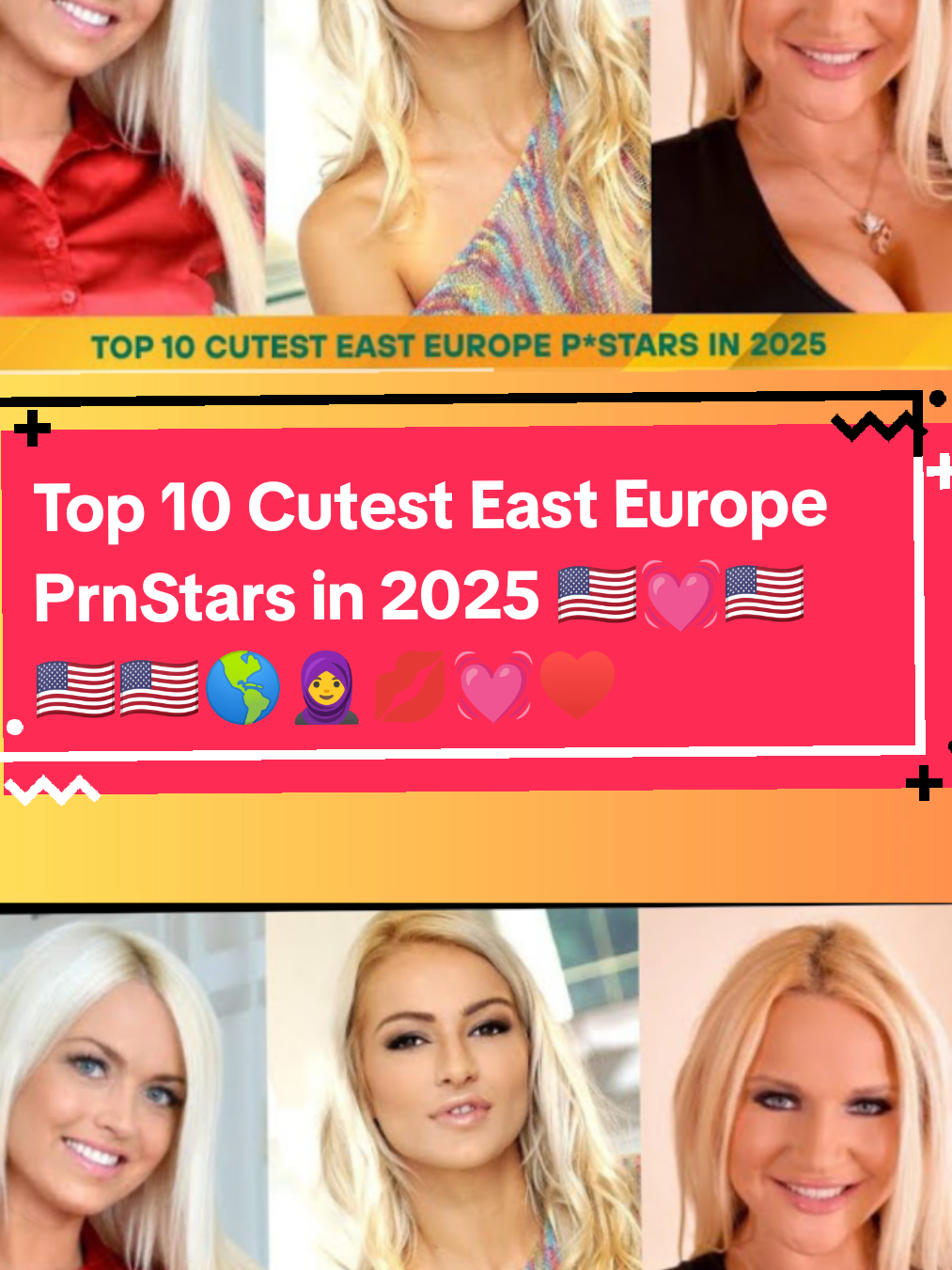Top 10 Cutest East Europe PrnStars in 2025 🇺🇲💓🇺🇲🇺🇲🇺🇲🌎🧕💋💓♥️✅🌍#creatorsearchinsights #top10 #LoveStars #girls #2025 