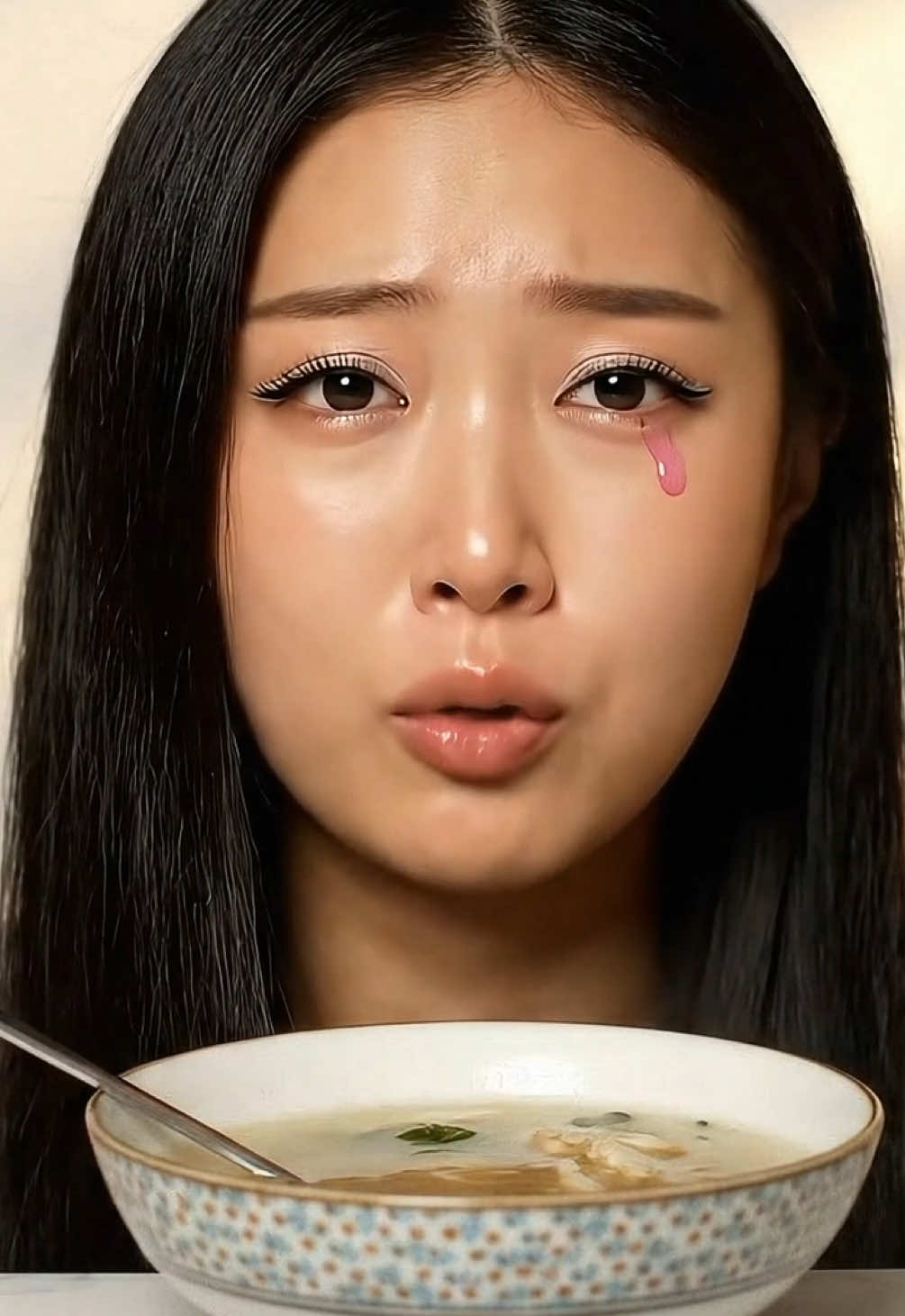 Very sad💔🥲 #mukbang #koreansoup #tomyam #ai #aigenerated 