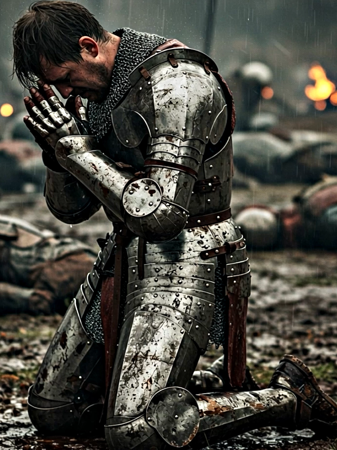 A oração é a melhor arma... #fouryourpage #medievaltiktok #darkfantasy #knight #aivideo #aigenerated #darksouls