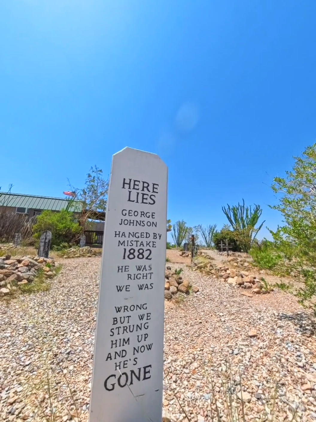 Famous Boothill Graveyard epitaph. #Tombstone #Arizona #arizonaliving #arizonalife #Boothill 