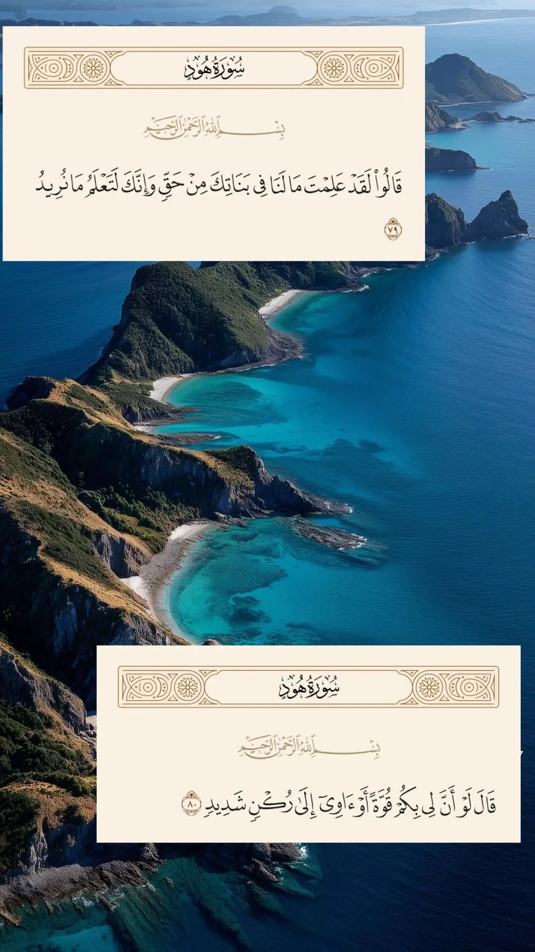 تفسير ابن كثير للاية 79_80 من سورة هود #مشاهدات #لايكات #قران_كريم #متابعه #قران 