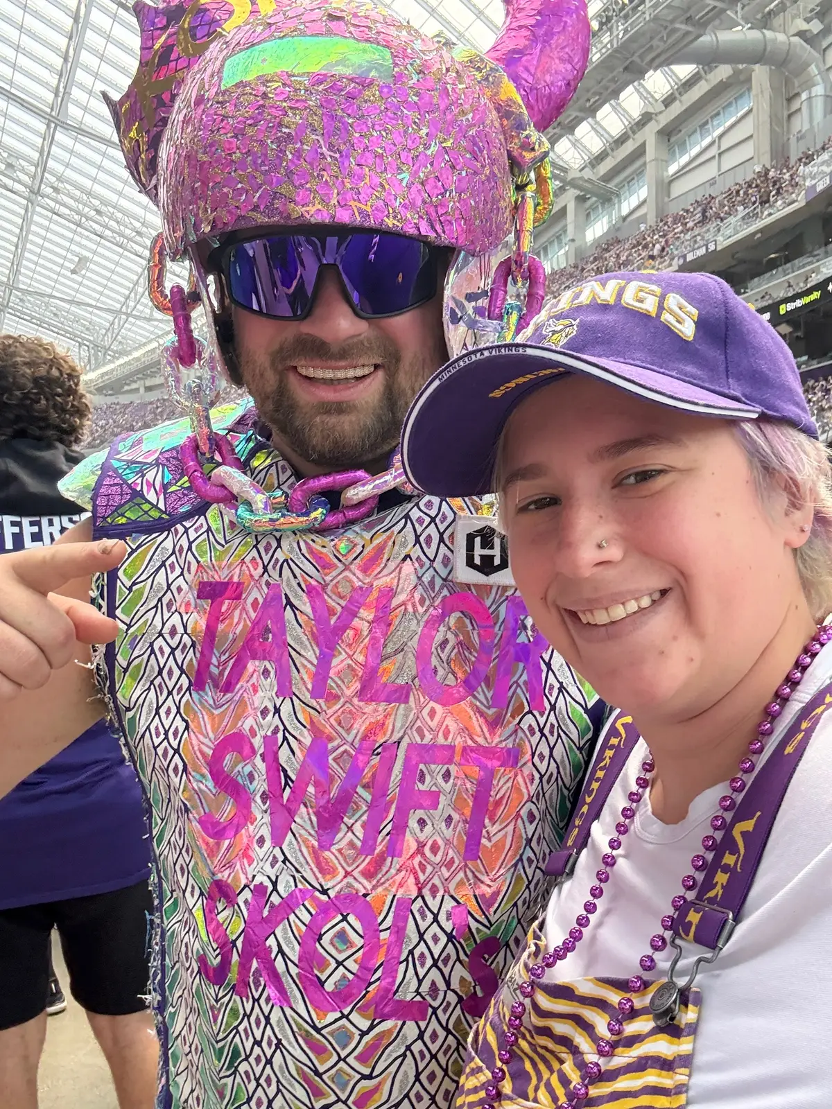 Got to meet @#22skol at the Vikings game! #skolvikings 