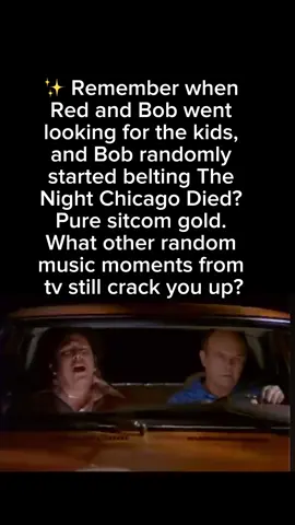 ✨ Red & Bob singing The Night Chicago Died = peak sitcom chaos. What’s your favorite random music moment from tv? #That70sShow #paperlace #tvshow #fyp 
