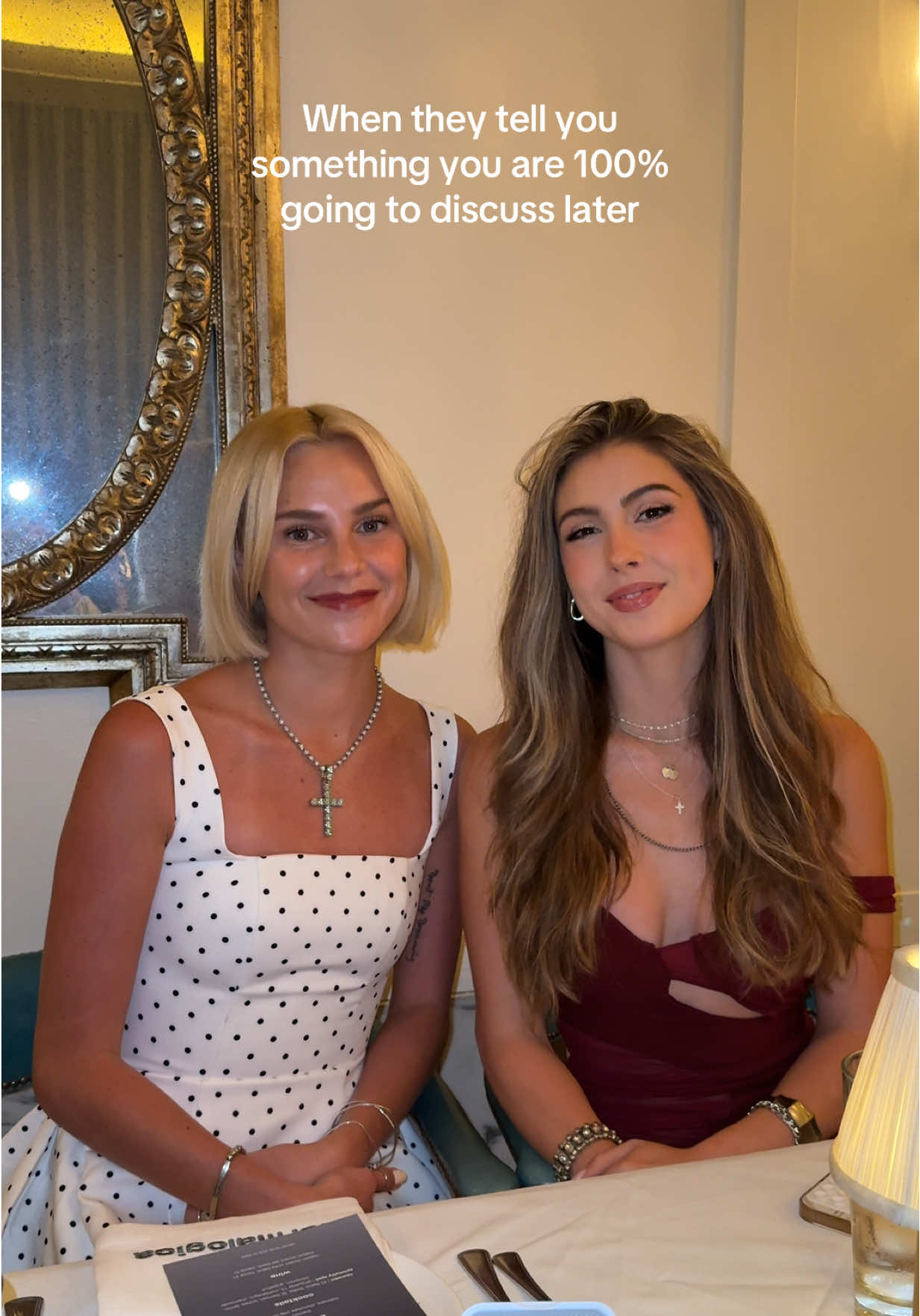When they tell you something you are 100% going to discuss later @Cortney Gibson @dermalogica #relatable #besties #gossipgirl 