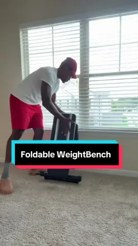 The weight bench is a piece of essential home gym equipment for limited spaces #foldableweightbench #weightbench #homegymequipment #homegymideas #homeworkouts 