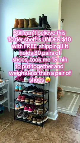 Under $10 AND FREE Shipping? 🤯 Doesn’t get much better than that #shoeaddict #shelf #ttshop #karlhome @Karlhome 