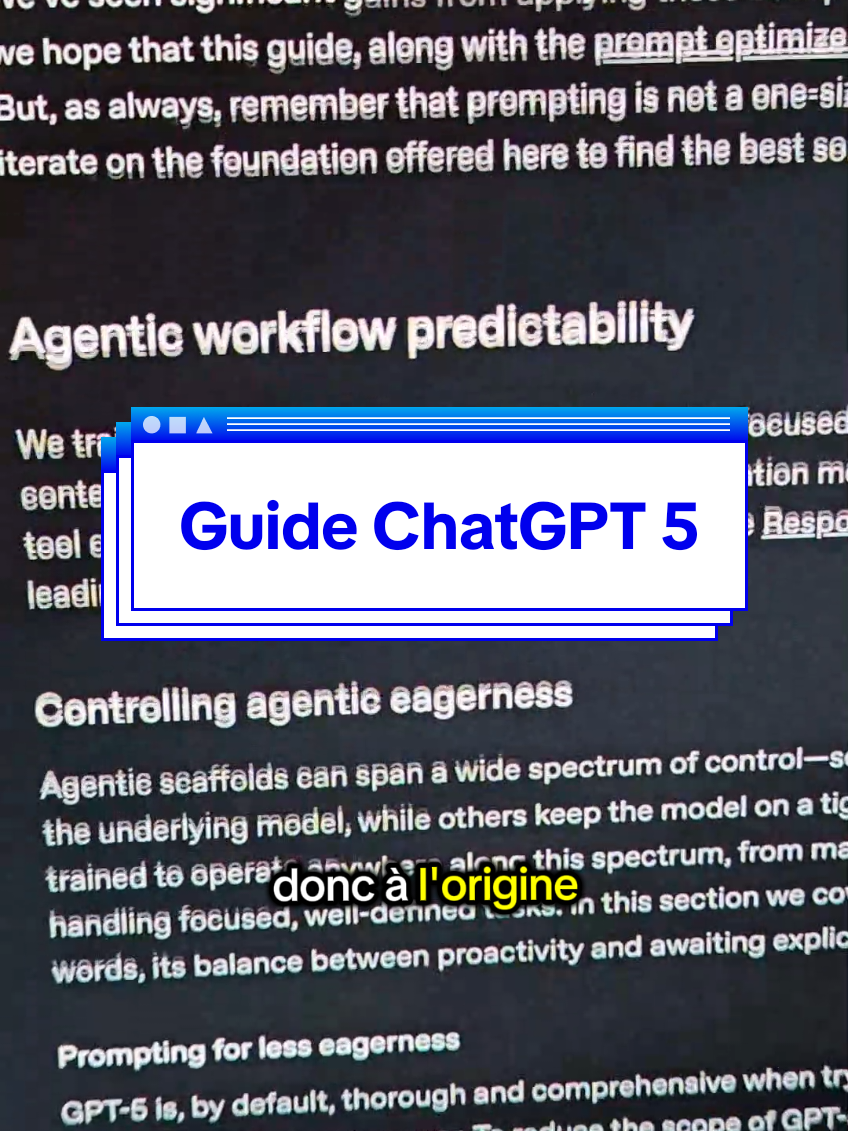 Guide ChatGPT 5 pour savoir comment utiliser correctement le nouveau modèle de ChatGPT (par OpenAI) #guide #chatgpt5 #chatgptfrance #prompt #openai 
