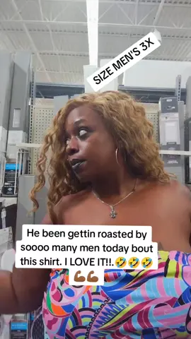 He's been stopped and ROASTED by sooooo many men today. And I'm loving EVERY SECOND of it!!..🤣🤣🤣💪🏾💪🏾 #tiktokshop #mywifebeatsmeshirt #funny #hillarious😂😂😂😂😂  #laughalittle 