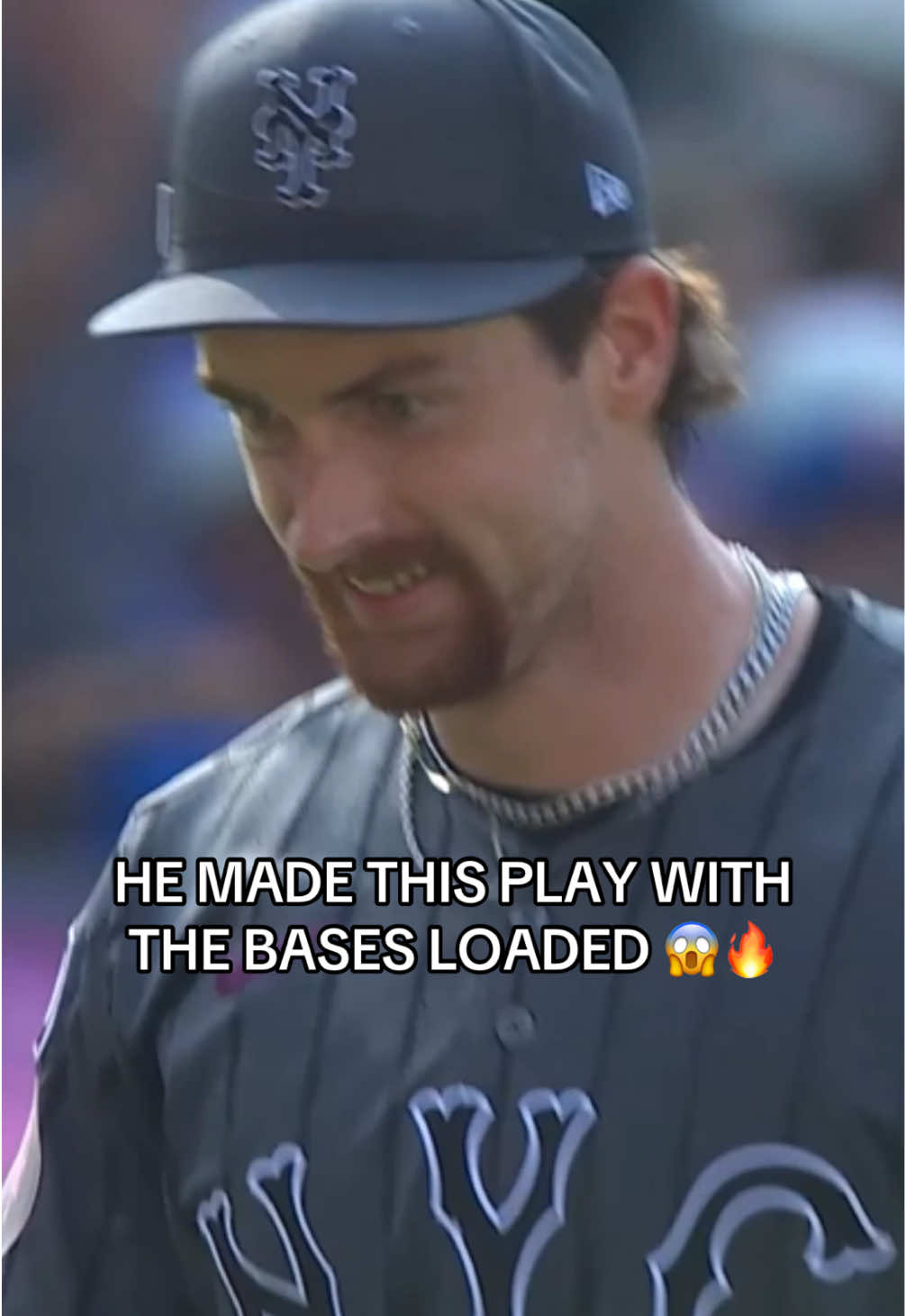 CLUTCH. 🔥 (@MLB, @SNY) #baseball #MLB #pitcher #baseballtiktok #sports 