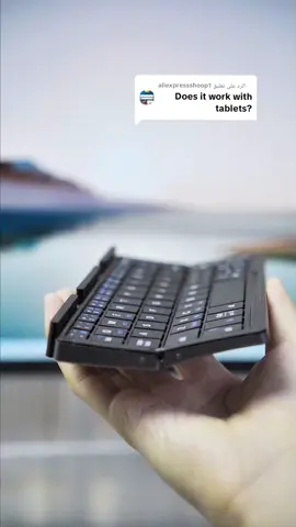 الرد على @aliexpressshoop1 Mini Foldable Bluetooth Keyboard #keyboard #AliExpressGoodFinds #aliexpresshaul #coolstuff #gadgets #coolgadgets #fouryou #tiktokmademebuyit #aliexpressfinds 
