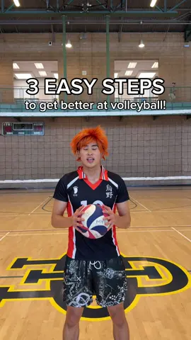 FOLLOW THESE 3 SIMPLE STEPS TO BE A BEAST AT VOLLEYBALL #HAIKYU!!  #FLYHIGH #ハイキュー!! #hq_Anime #haikyuu 
