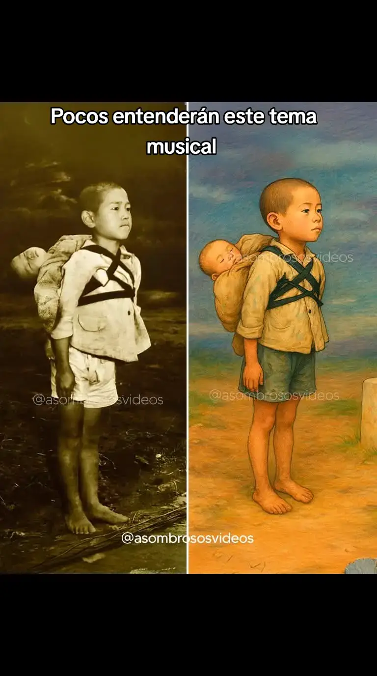 🇯🇵 Japón, tiempos de gu3.rra… Un niño caminaba con el cuerpo sin vida de su hermano en la espalda. Su plan: enterrarlo cuando pudiera. Un soldado lo vio y le dijo: —Bájalo, así podrás correr mejor. El niño, con firmeza, respondió: —No pesa… es mi hermano. El soldado rompió en llanto. Con el tiempo, esta imagen se convirtió en un símbolo de unión y amor incondicional en Japón. 💬 Que esta historia nos recuerde algo esencial: Si tu hermano o tu hermana cae… levántalo. Si está cansado… cárgalo. Si se equivoca… perdónalo. Y si el mundo le da la espalda… abrázalo, porque no pesa. 👫 Somos hermanos, y los hermanos no se abandonan. #NoPesaEsMiHermano #Unión #AmorIncondicional 