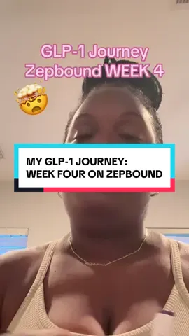 Can’t believe we’re already at week 4 🤯 but I’m so proud of myself for sticking with this and being patient with myself 🫶🏾 week four update on my #glp1 #glp1girlies #weightloss #zepbound 