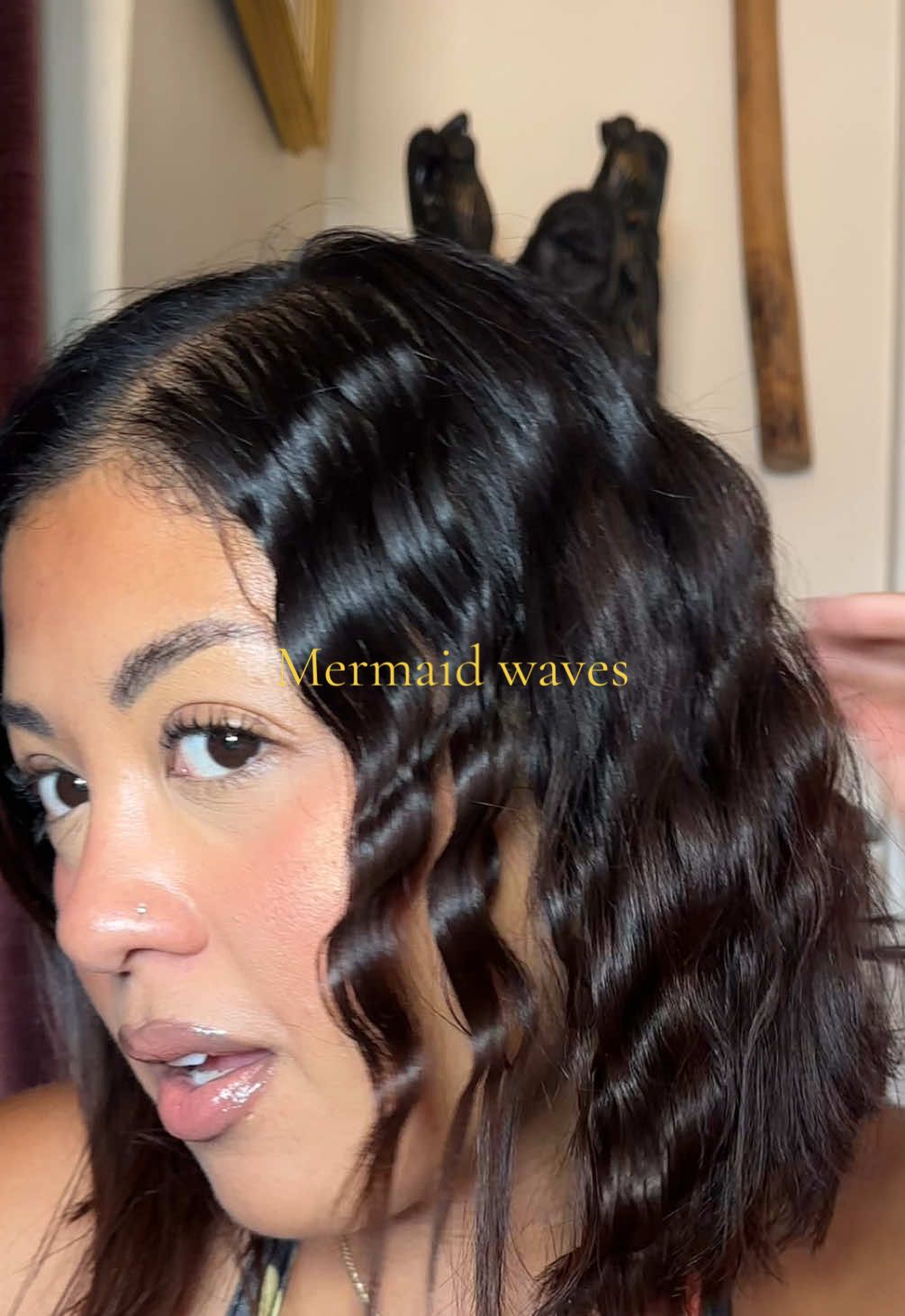 Mermaid waves on very short hair @TYMO BEAUTY US #tymobeauty #tymo #tymorovycompact 