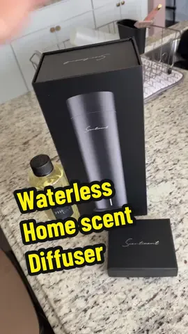 The sentiment diffuser is on sale right now in the TikTok shop! It comes with a scent pack too. This is perfect for giving your bedroom or home the scent of a hotel. #OilDiffuser #scentmachine #sentiment #homefinds #homesmellsamazing 