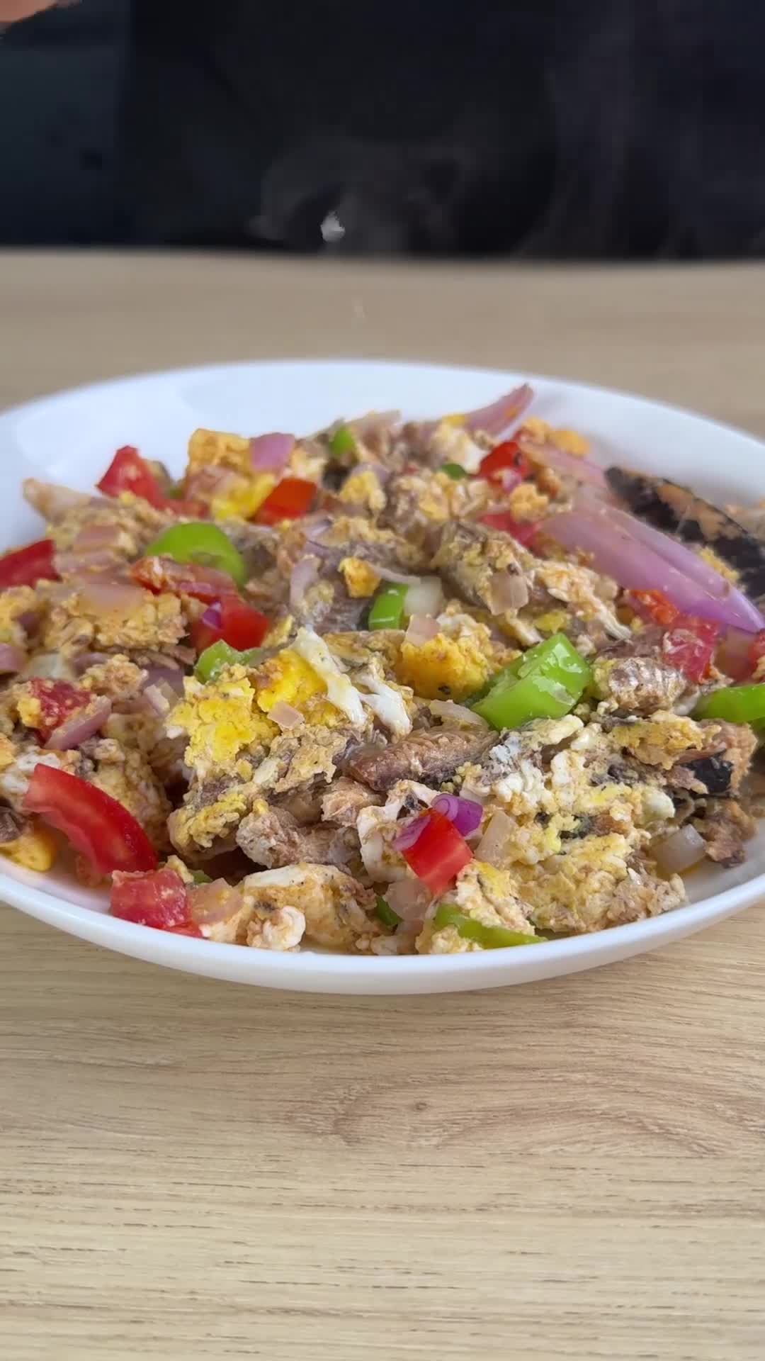 Sardines with eggs