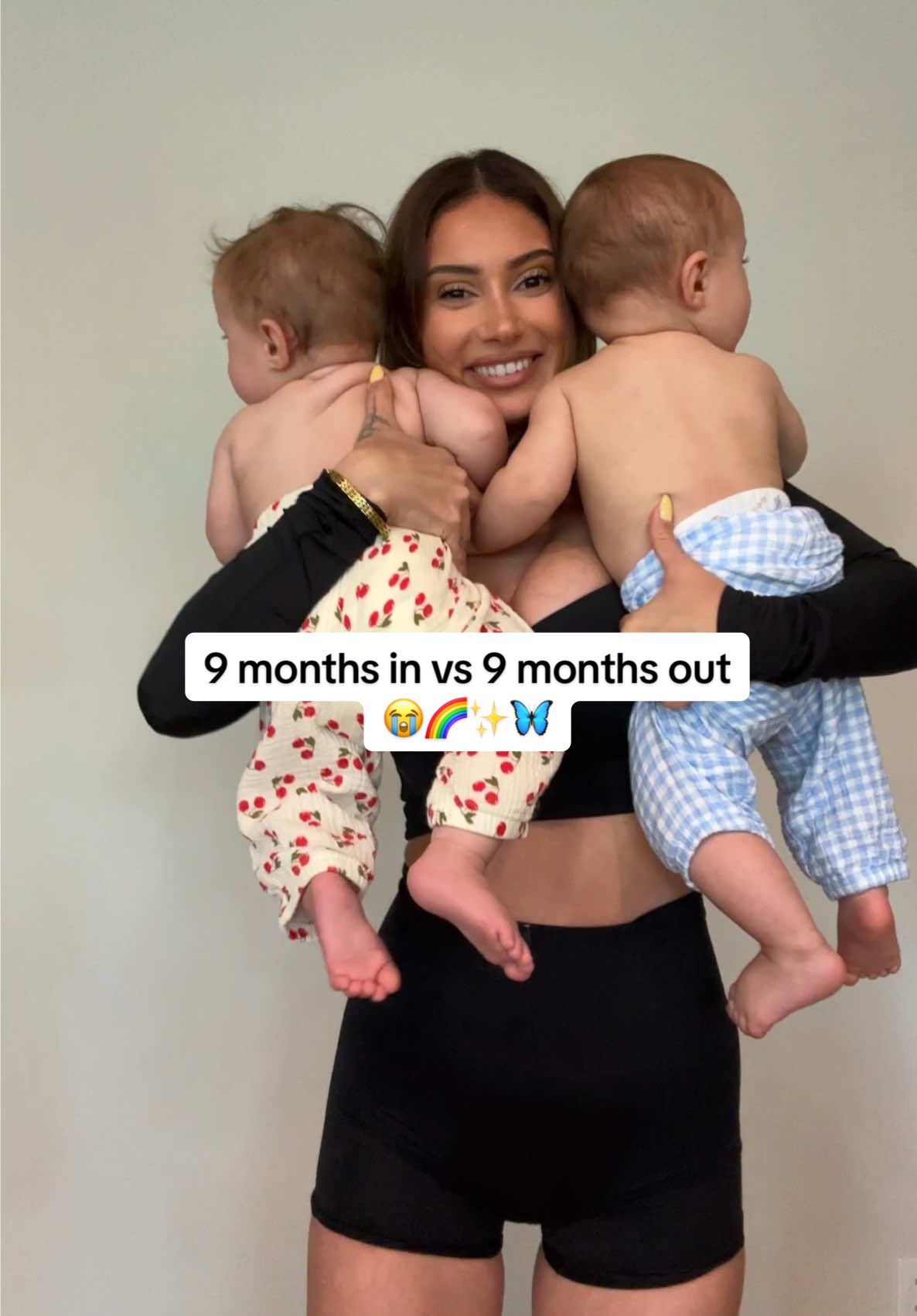 My babies!!!🌈✨9 months in vs 9 months out 🦋