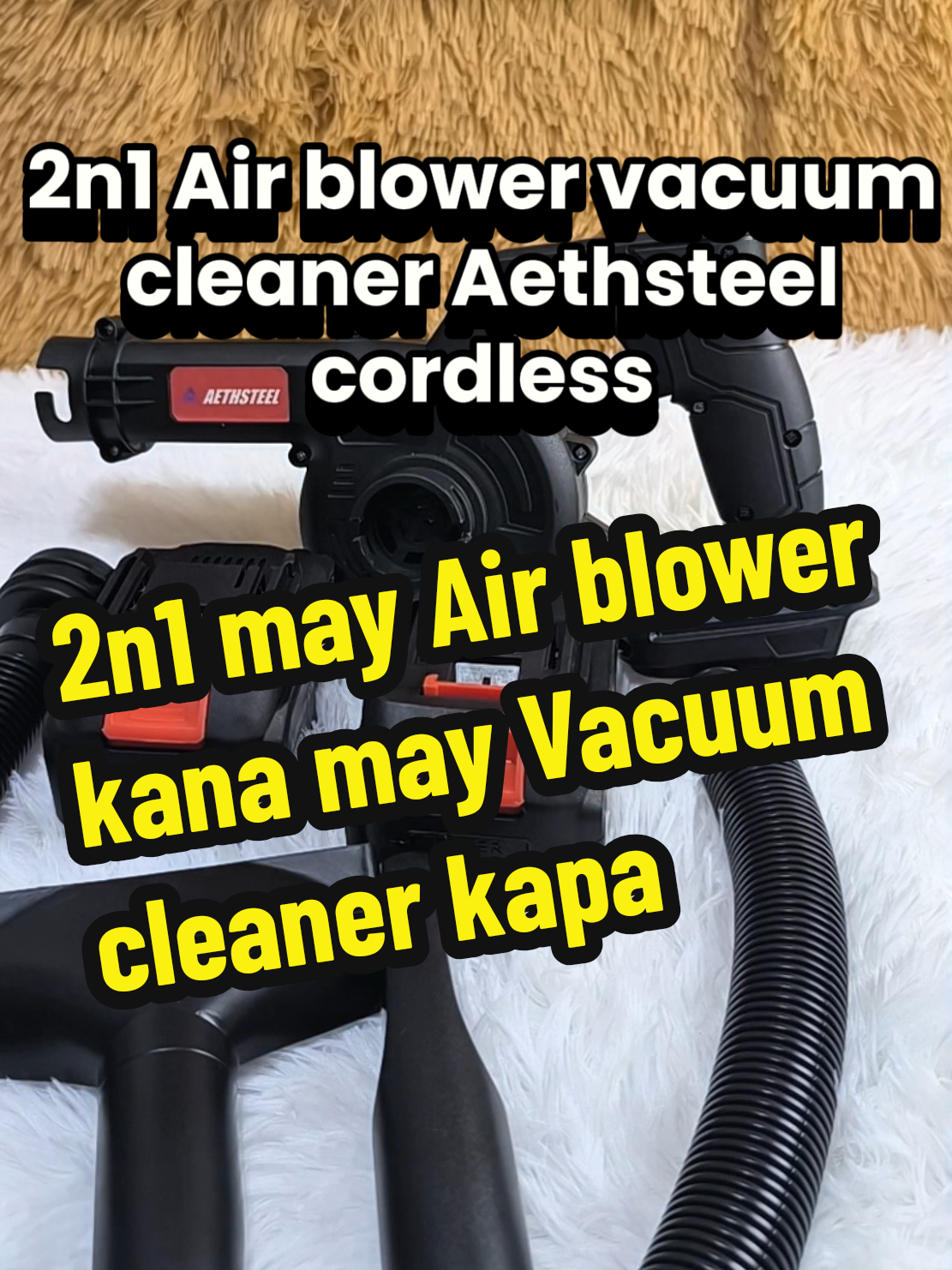 2n1 Air blower vacuum cleaner Aethsteel electric cordless #airblower #vaccumcleaner #blower #vaccum #cordlessvacuum 