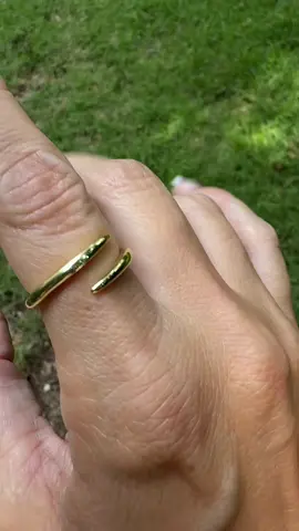 Such a cute ring from Pavoi it’s so simple yet fun!! #pavoijewelry #pavoi #goldring #TikTokMadeMeBuyIt #tiktokshopcreatorpicks 