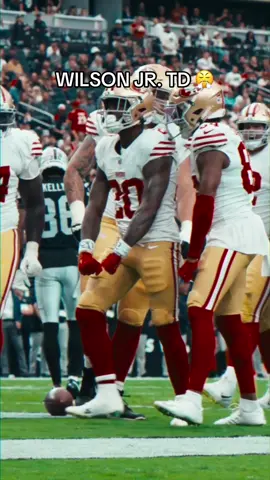 Jeff Wilson Jr. made his way in 💪 #jeffwilsonjr #49ers #nfl #touchdown 