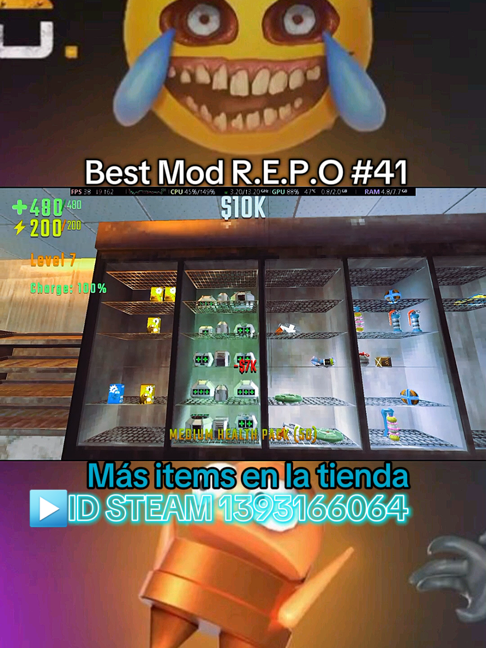R.E.P.O. Mods Más ítem en la tienda Repo. #repo #REPO  #repofunny #repofunnymoments #funny 