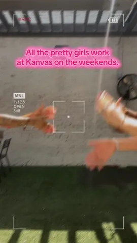 Yall come join us on the weekends. AC inside, patio vibez, or rooftop. 🩷🩷@KANVAS Sports + Social 