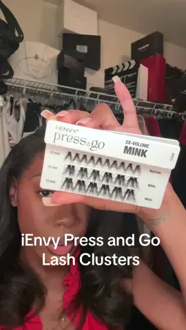 gifted by iENVY Lashes We got a lash tech at home! 💋#ienvylashes #lashclusters #lashtutorial #pressandgo  @ienvylashes_official 