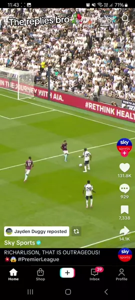 I swear bro #tottenham #skysports #Richarlison 