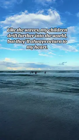 The ocean reminds me that even distance can’t erase connection. #FamilyLove #YoullBeInMyHeart #OceanOfLove 