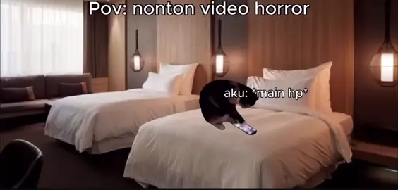 Pov: nonton vidio horror di bioskop
