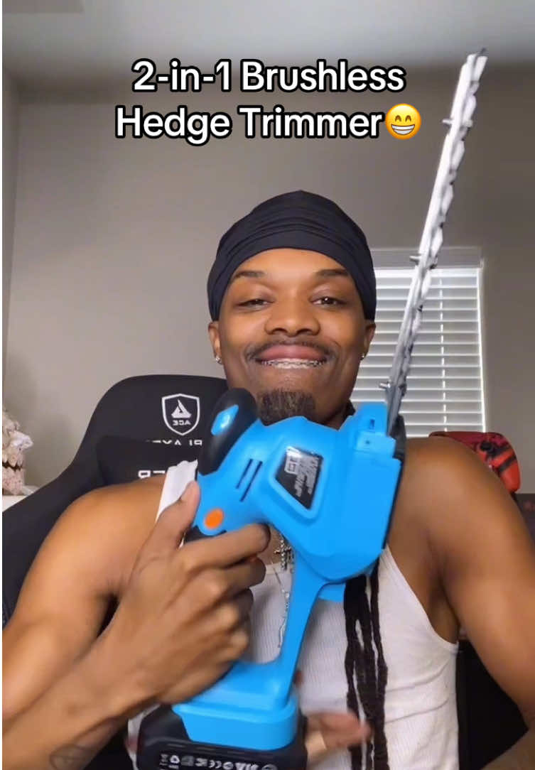 “If y’all need a nice hedge trimmer go get this one💪🏾