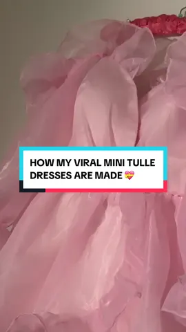 Here are a few ways my mini tulle dresses are made 🩷 spoiler alert: a lot of care, time, attention, and thinking of you! Two of my color ways, sky, blue and butter yellow are available for pre-order right now if you are interested in collecting one. 💋 #transfem #princesscore #queertiktok #princessfashion #queerfem  