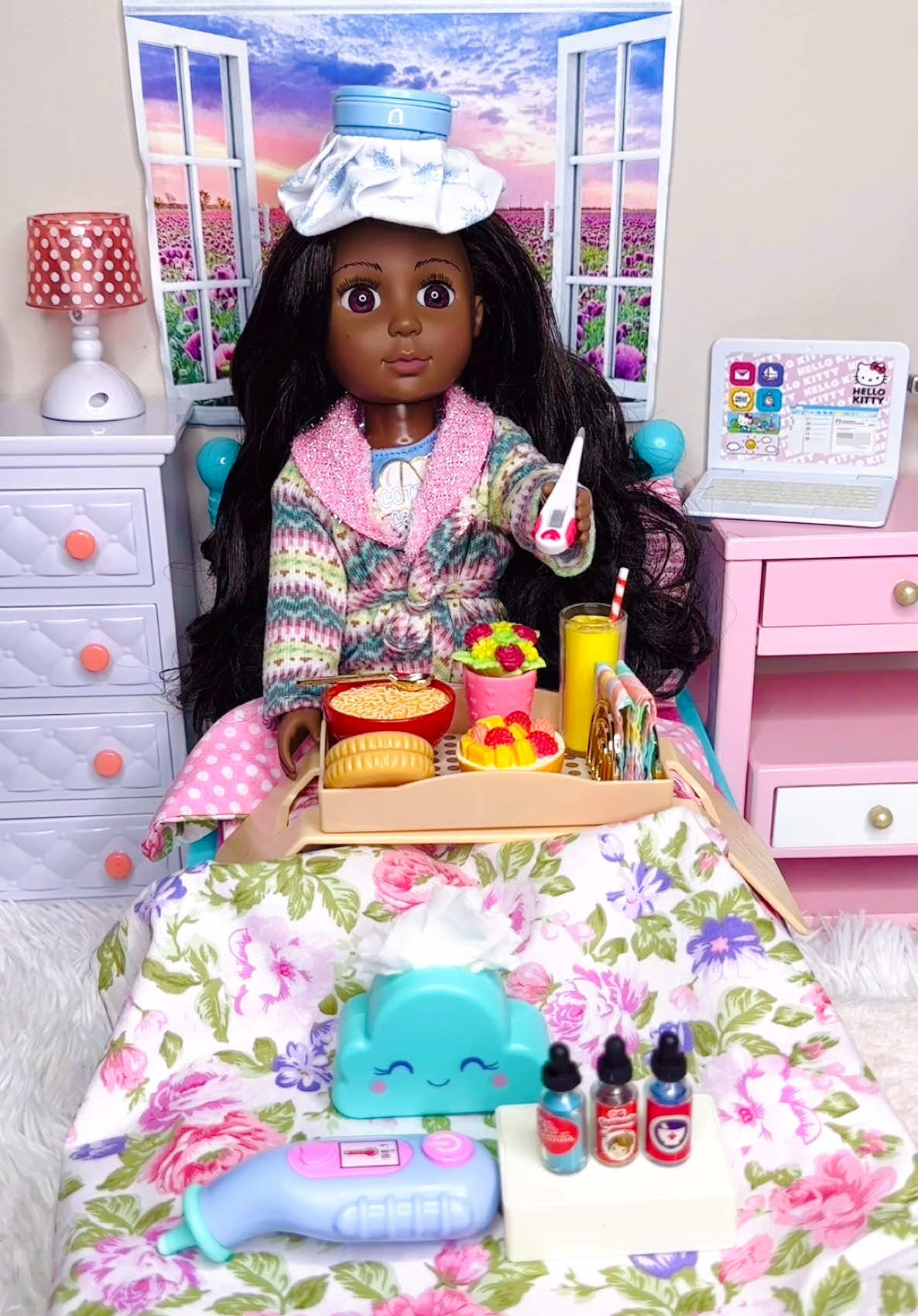 Doll Sick Day Routine #dolls
