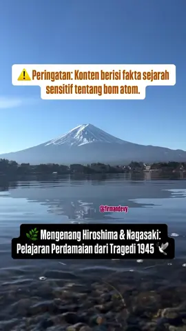 Berikut kisah tak terucap di balik tragedi itu: 1️⃣ Korban Bukan Hanya Prajurit Lebih dari 200.000 jiwa melayang, kebanyakan warga sipil: anak-anak di sekolah, lansia, wanita, hingga buruh paksa Korea. Di Hiroshima, hanya 10% korban adalah militer. Mereka adalah orang-orang biasa, tak siap menghadapi kehancuran. 😔 2️⃣ Radiasi: Luka Tak Terlihat Penyintas (hibakusha) menderita luka parah, penyakit akibat radiasi, dan kanker jangka panjang. Banyak bayi lahir dengan cacat, dan hibakusha menghadapi stigma sosial, dianggap “berbahaya” oleh lingkungan mereka. 💔 3️⃣ Jepang Nyaris Menyerah? Sejarawan ungkap Jepang sudah cari jalan damai sebelum bom dijatuhkan, tertekan oleh Soviet. Bom atom mungkin juga jadi cara AS menunjukkan kekuatan di awal Perang Dingin. Benarkah ini soal strategi, bukan hanya akhir perang? 🤔 4️⃣ Uji Coba Tragis Hiroshima (bom uranium “Little Boy”) dan Nagasaki (bom plutonium “Fat Man”) jadi uji coba nyata dua senjata nuklir. Dampaknya pada manusia dan kota jadi pelajaran kelam dunia. 🧪 5️⃣ Rumah Sakit Hancur 90% fasilitas medis di Hiroshima musnah, dokter dan perawat tewas. Palang Merah kewalahan menghadapi bencana tak terbayangkan. Siapa yang bisa menolong di tengah keputusasaan? 🏥 6️⃣ Kisah Disensor AS menyembunyikan foto dan laporan penderitaan hingga 1950-an, demi menjaga citra. Baru setelah pendudukan Sekutu berakhir, dunia melihat wajah sebenarnya dari tragedi ini. 📷 7️⃣ Korban Korea Terlupakan Sekitar 40.000 warga Korea, buruh paksa Jepang, tewas di kedua kota. Kisah mereka jarang diceritakan, padahal luka mereka sama dalamnya. 😶 8️⃣ Hibakusha Berjuang Sendiri Penyintas kesulitan mendapat perawatan atau kompensasi. Banyak sembunyikan status mereka karena takut diasingkan. Perjuangan mereka adalah bukti ketangguhan manusia. 💪 9️⃣ Pendidikan Dibungkam Selama pendudukan Sekutu, Jepang membatasi diskusi bom atom di sekolah karena tekanan politik. Baru di 1950-an, kisah ini mulai diajarkan sebagai pelajaran perdamaian. 📚 🔟 Simbol Harapan Dari puing, Hiroshima dan Nagasaki bangkit. Pohon Ginkgo yang selamat dan “Hiroshima Maidens” jadi simbol bahwa perdamaian bisa lahir dari luka. 🌳