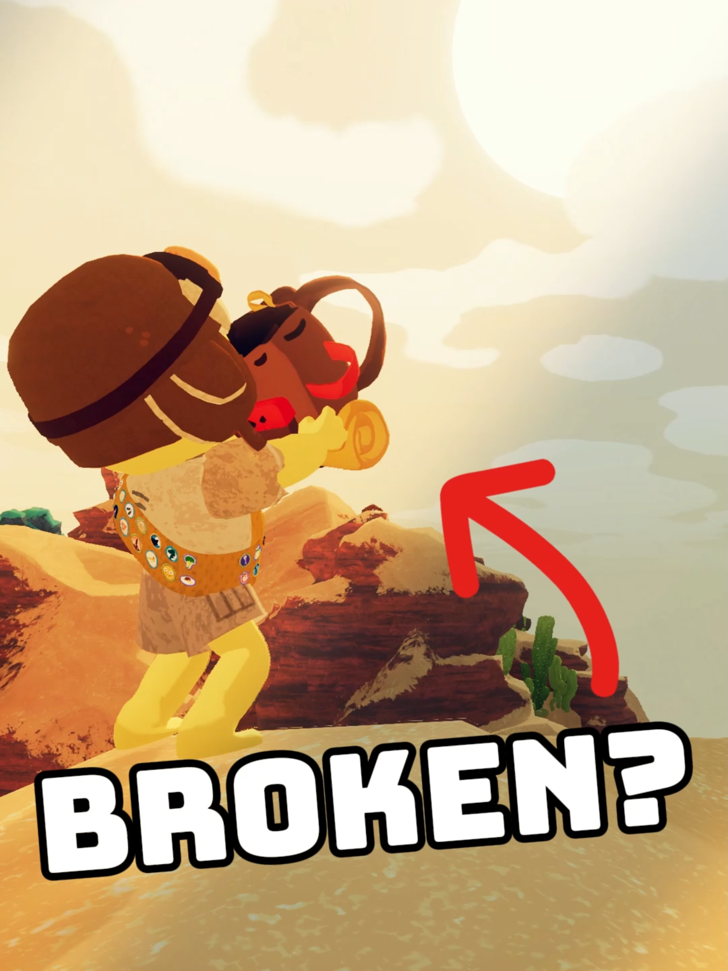 Is this strategy broken in the mesa in PEAK? #PEAK #peakgame #peakbeta #peakpatch #peakupdate