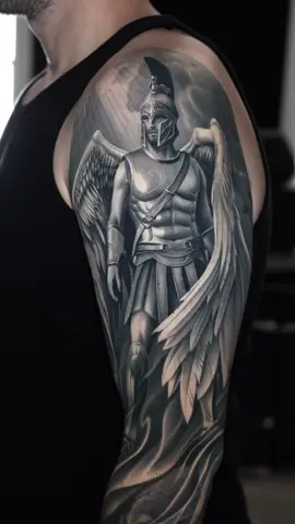 Impeccably inked by our Resident Artist @emerssonpabon at @inknationstudio NYC, a full black & gray sleeve featuring angels guarding the gates of heaven, wolves at the threshold of hell.” Renowned worldwide and winner of multiple international awards, Emerson  specializes in large-scale black & gray realism with unmatched depth, detail, and storytelling. Don’t miss your chance to book with one of the industry’s finest—appointments are now open for September & October 2025. Located in Manhattan, New York. Call us at (917) 905-7212 or visit inknationstudio.com. #inknationstudio #EmersonPabon #BlackAndGrayTattoo #NYCTattoo