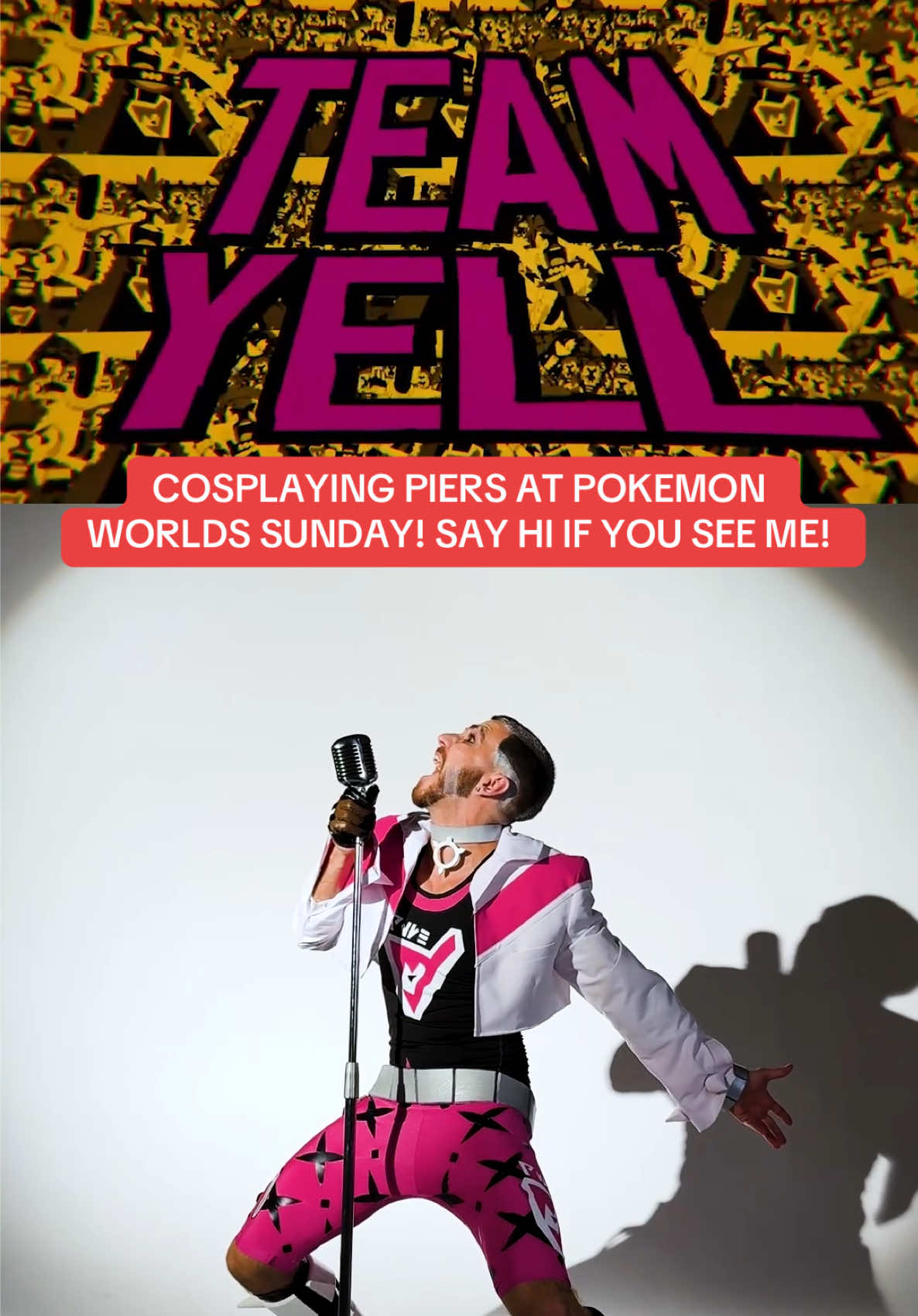 Team Yell guy will be at Pokemon Worlds tomorrow! Come say hi if you see me! #pokemon #pokemontiktok #pokemoncommunity #pokemonfan #galar 