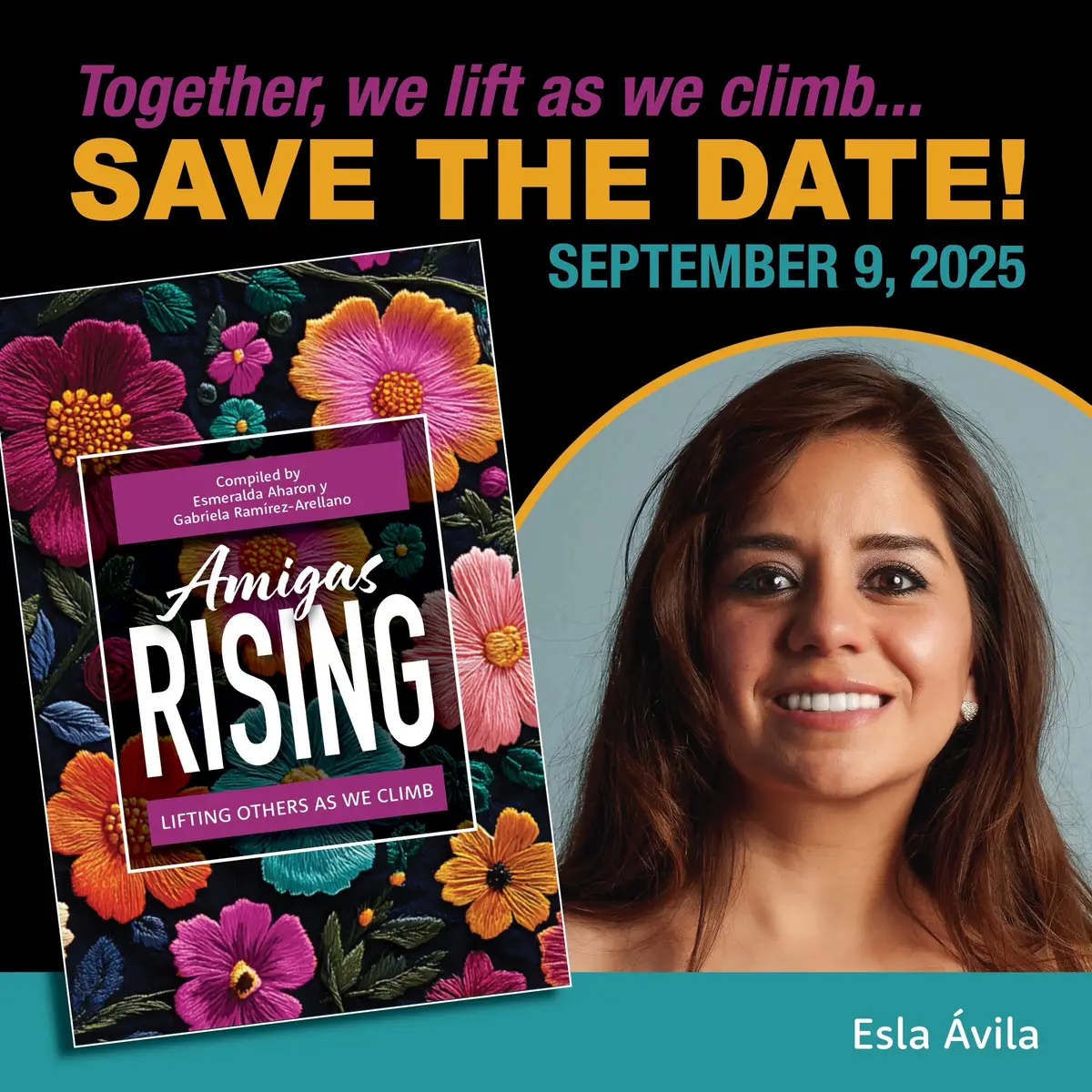 Me emociona anunciar que soy colaboradora de mi primer libro, Amigas Rising: Lifting Others as We Climb. Esta antología celebra a mujeres que lideran, apoyan y elevan a otras. Ser parte de esta hermandad y compartir mi historia junto a tantas líderes increíbles me llena de alegría y orgullo. El lanzamiento será el 9 de septiembre de 2025 — ¡únete a este movimiento de empoderamiento! #AmigasRising #MujeresApoyandoMujeres #MiPrimerLibro @Elsa’s Cleaning Company 