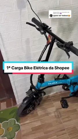 Respondendo a @Ediih_Freitas💜 Postei um vídeo completo sobre minha bike elétrica da #shopee lá no meu canal do YT #bicicleta #bicicletaelectrica #nuda 